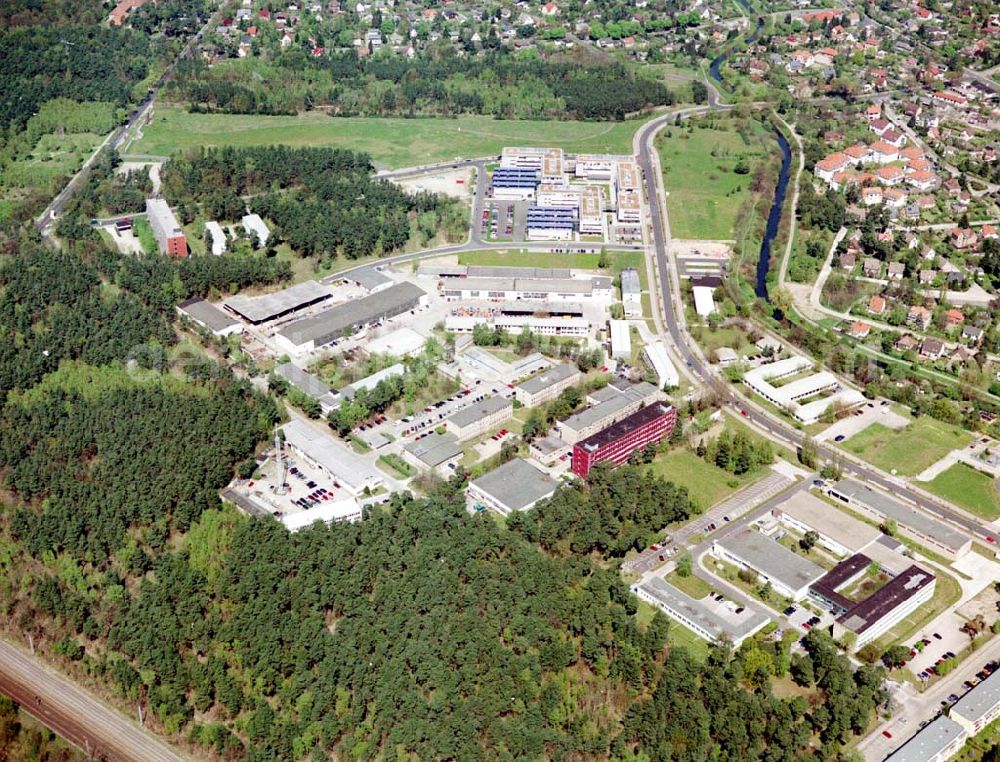 Aerial image Berlin - Köpenick - Gelände des Innovationsparkes Wuhlheide in Berlin - Köpenick.