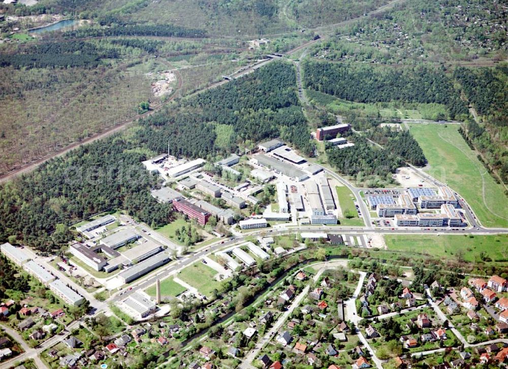 Berlin - Köpenick from the bird's eye view: Gelände des Innovationsparkes Wuhlheide in Berlin - Köpenick.