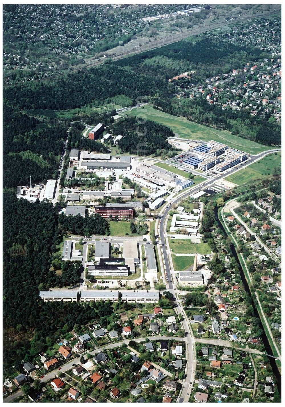 Aerial image Berlin - Köpenick - Gelände des Innovationsparkes Wuhlheide in Berlin - Köpenick.