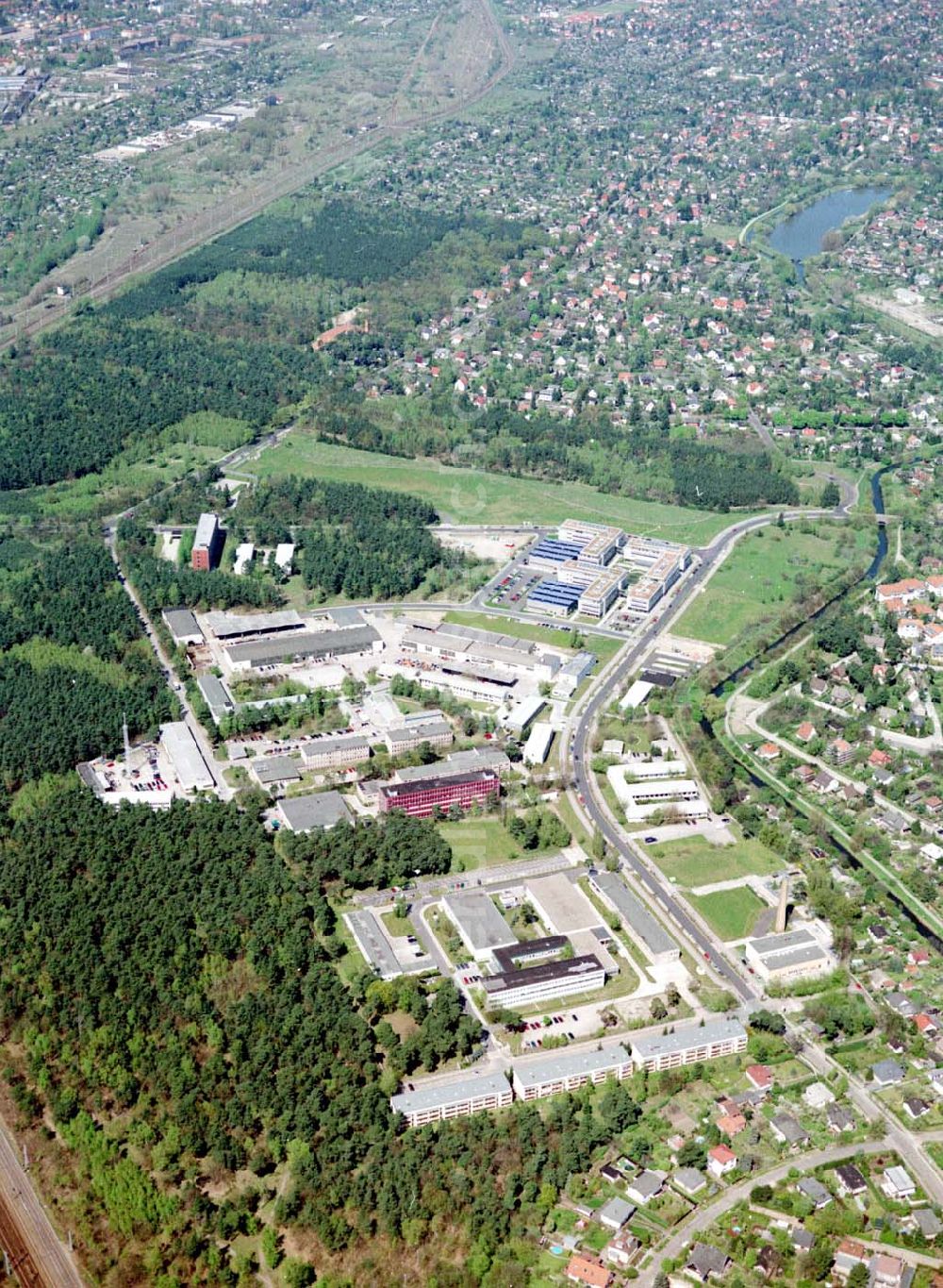 Aerial photograph Berlin - Köpenick - Gelände des Innovationsparkes Wuhlheide in Berlin - Köpenick.