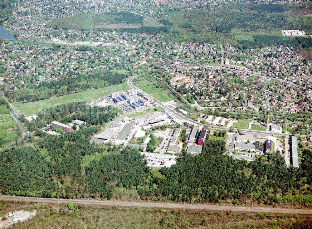 Berlin - Köpenick from above - Gelände des Innovationsparkes Wuhlheide in Berlin - Köpenick.