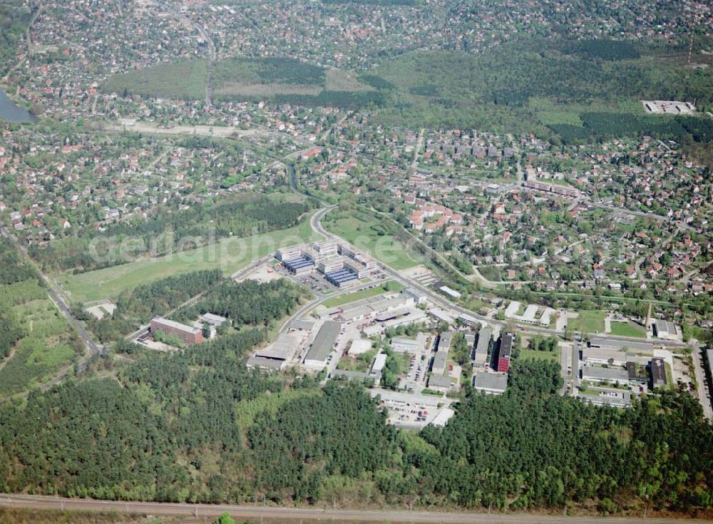 Berlin - Köpenick from the bird's eye view: Gelände des Innovationsparkes Wuhlheide in Berlin - Köpenick.