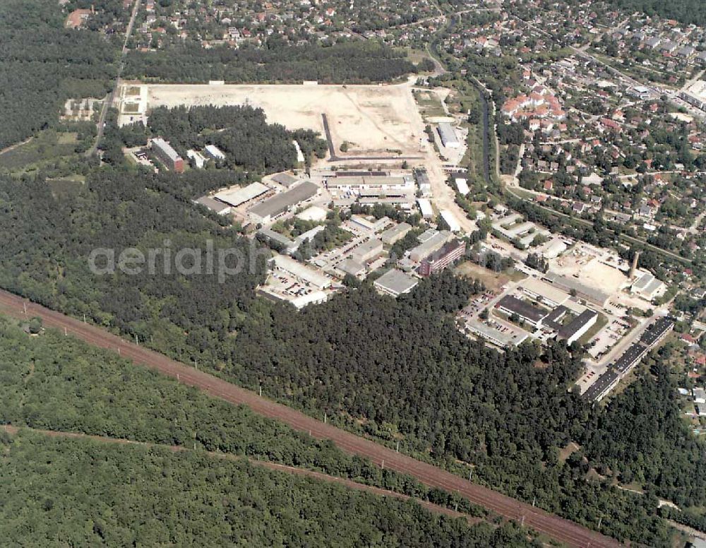 Berlin - Köpenick from the bird's eye view: Gelände des Innovationsparkes Wuhlheide in Berlin - Köpenick