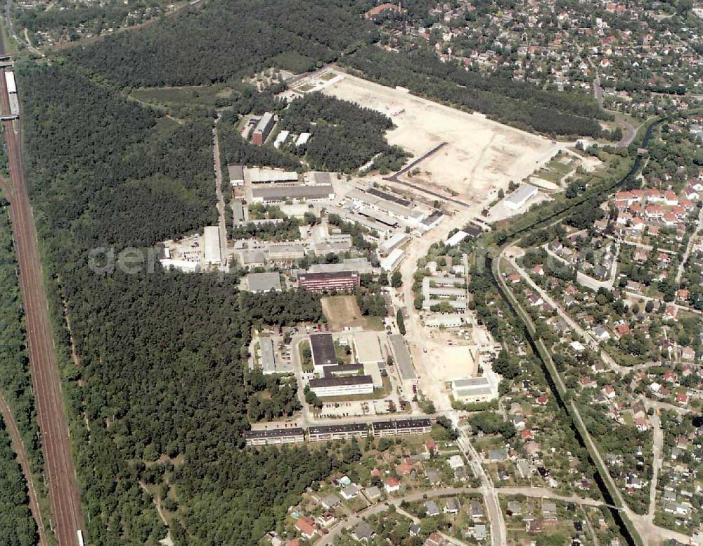 Aerial image Berlin - Köpenick - Gelände des Innovationsparkes Wuhlheide in Berlin - Köpenick