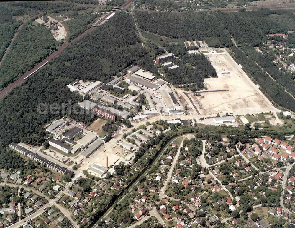 Aerial photograph Berlin - Köpenick - Gelände des Innovationsparkes Wuhlheide in Berlin - Köpenick