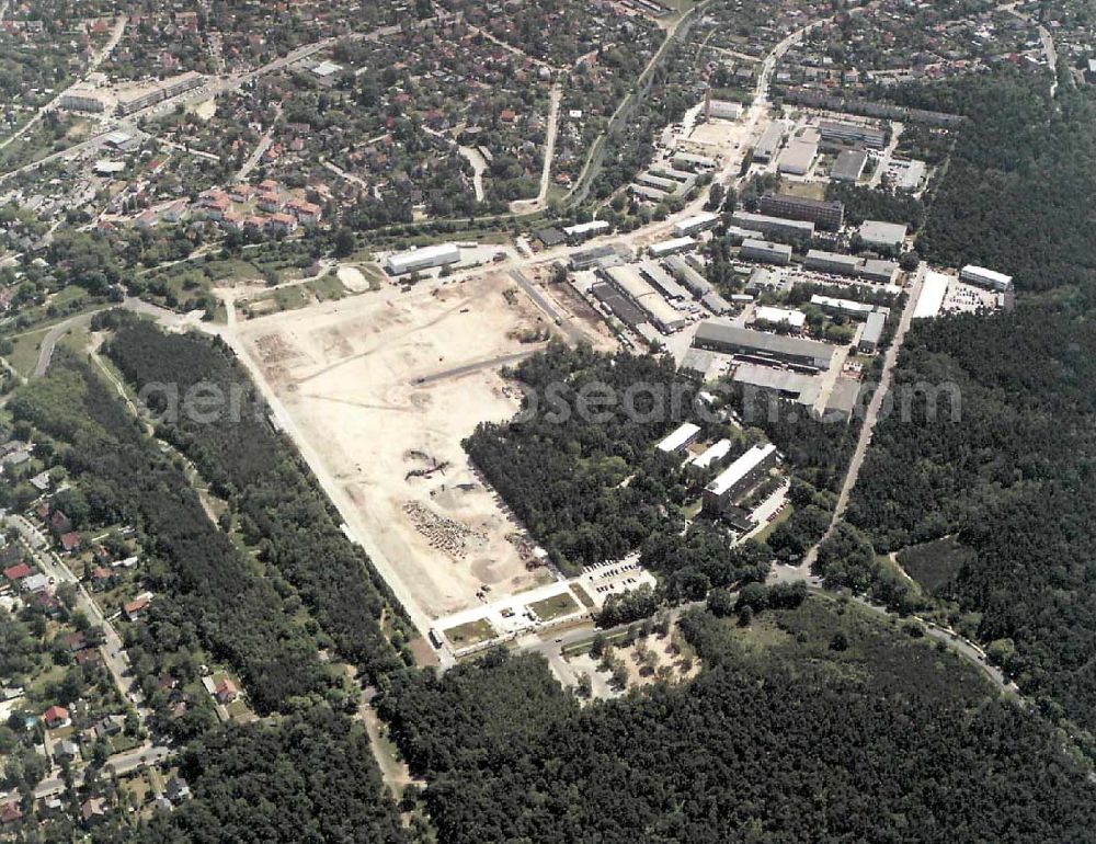 Aerial image Berlin - Köpenick - Gelände des Innovationsparkes Wuhlheide in Berlin - Köpenick