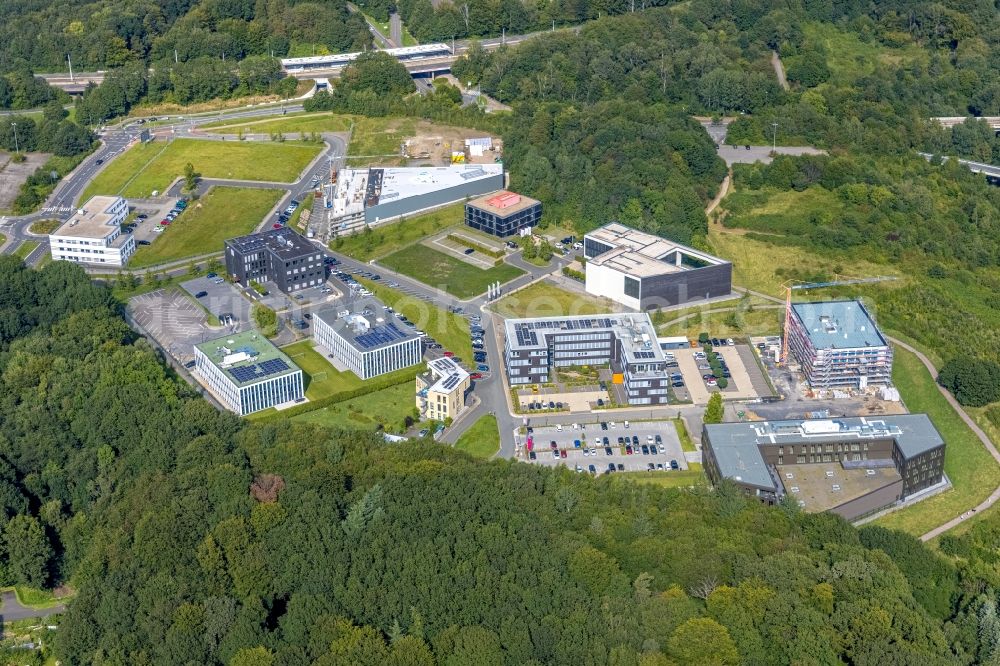 Bochum from the bird's eye view: Grounds of the Innovation Center Health Economy on the health campus in the district of Querenburg in Bochum in the Ruhr area in the state of North Rhine-Westphalia, Germany