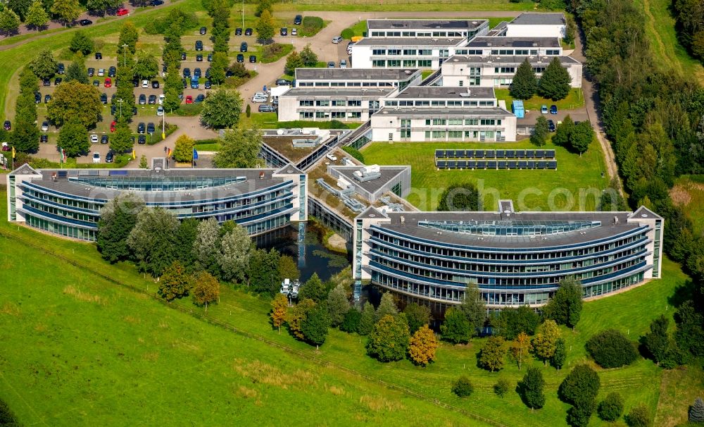 Gladbeck from the bird's eye view: Grounds of the IWG Innovationszentrum Wiesenbusch Betriebsgesellschaft mbH in Gladbeck in the state of North Rhine-Westphalia