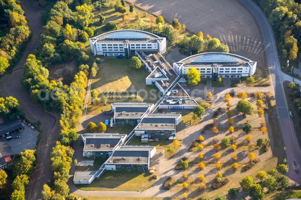 Gladbeck from the bird's eye view: Grounds of the IWG Innovationszentrum Wiesenbusch Betriebsgesellschaft mbH in Gladbeck in the state of North Rhine-Westphalia