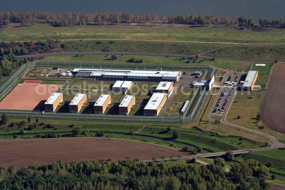 Aerial photograph Regis-Breitingen - Premises of the correctional facility detention center in Regis in Saxony