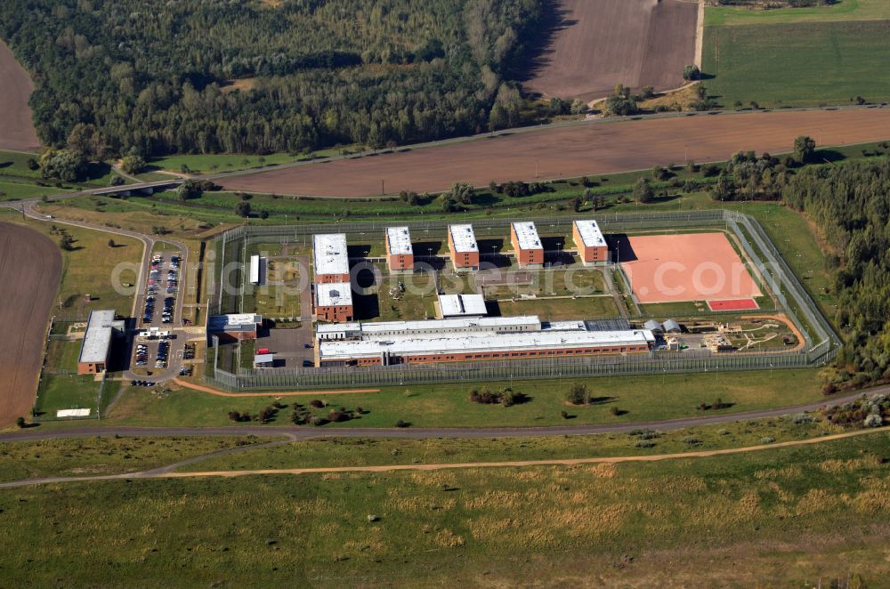 Aerial photograph Regis-Breitingen - Premises of the correctional facility detention center in Regis in Saxony