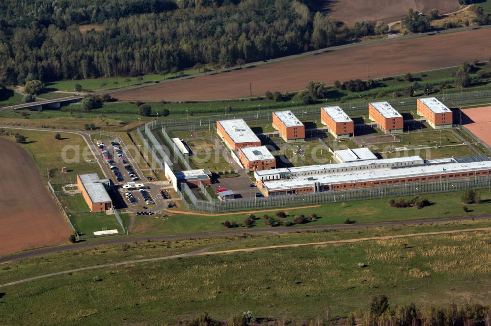 Regis-Breitingen from above - Premises of the correctional facility detention center in Regis in Saxony