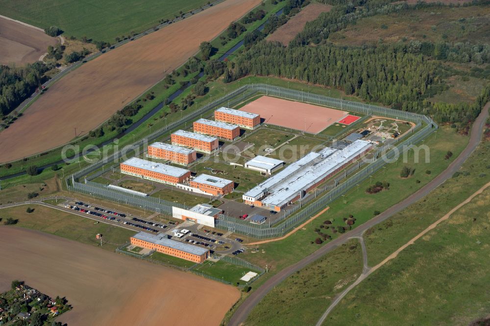 Aerial photograph Regis-Breitingen - Premises of the correctional facility detention center in Regis in Saxony