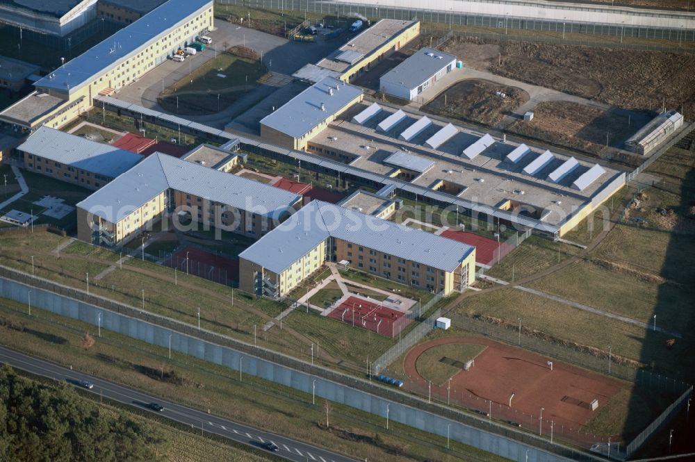 Aerial photograph Luckau - Grounds of the prison correctional facility Luckau-Duben Luckau in Brandenburg