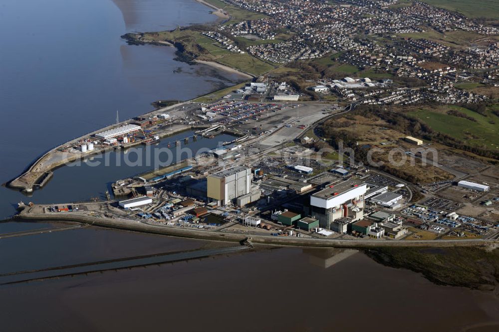 Aerial photograph Heysham - Blick auf das Gelände des Kernkraftwerkes Heysham. View of the heysham nuclear power station.