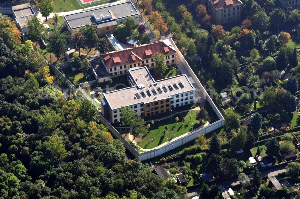 Aerial photograph Leipzig Dösen - Site of the Department of Forensic Psychiatry of the Municipal Hospital St Georg Leipzig in the southeast of the city of Leipzig - Doesen in Saxony