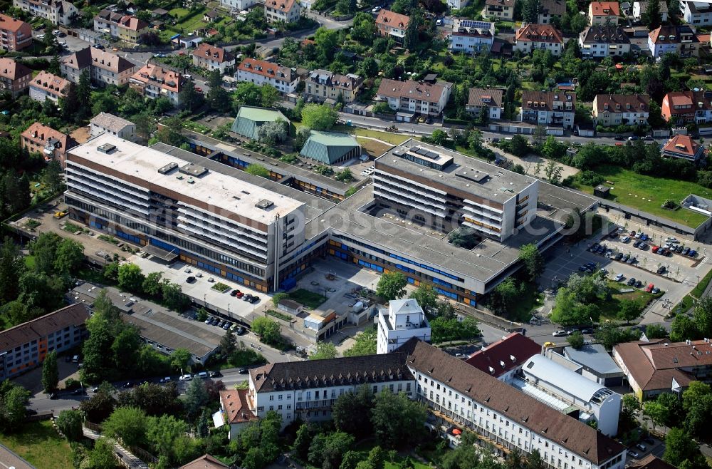 Würzburg from the bird's eye view: The University Medical Center of Würzburg in Würzburg in Bavaria