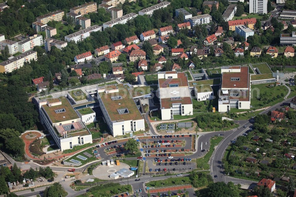 Würzburg from above - The University Medical Center of Würzburg in Würzburg in Bavaria