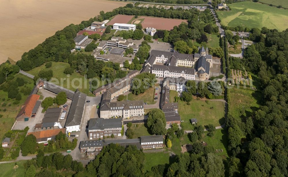 Dormagen from the bird's eye view: Grounds of the monastery Knechtsteden in Dormagen, in North Rhine-Westphalia