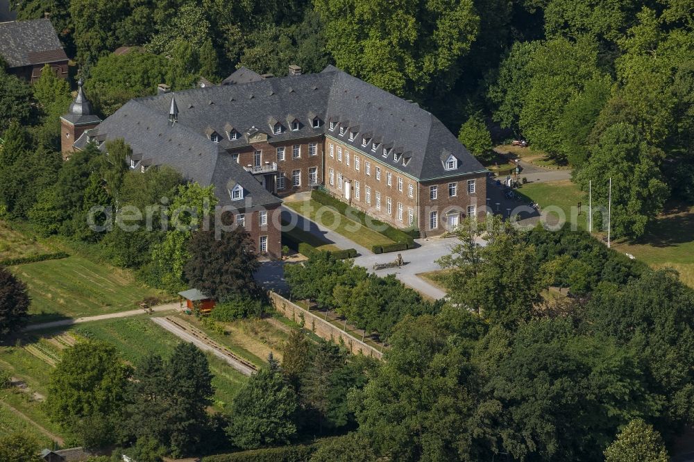 Aerial image Grevenbroich Langwaden - Grounds of the monastery Langwaden in Grevenbroich in North Rhine-Westphalia