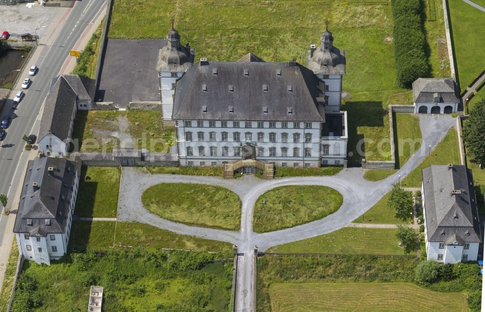 Warstein Sichtigvor from the bird's eye view: Area of the monastery Muelheim in the district Sichtigvor in Warstein in North Rhine-Westphalia