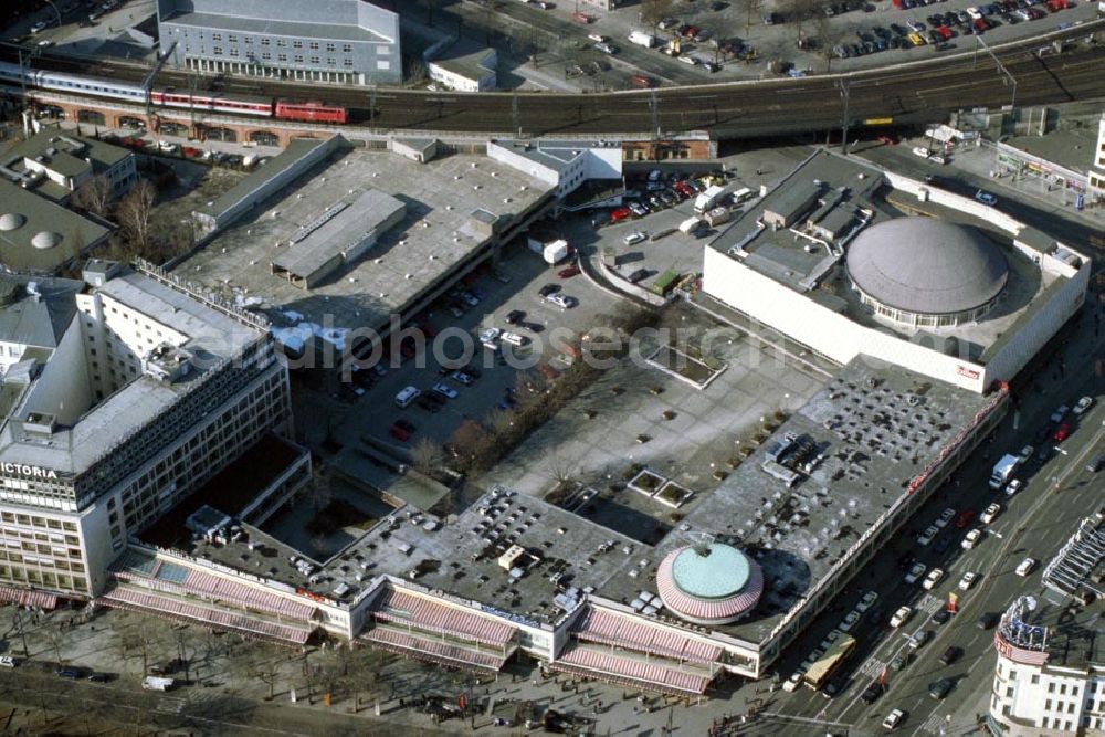 Berlin - Charlottenburg from above - Gelände des Kranzler Eckes am Berliner Kurfürstendamm in Charlottenburg