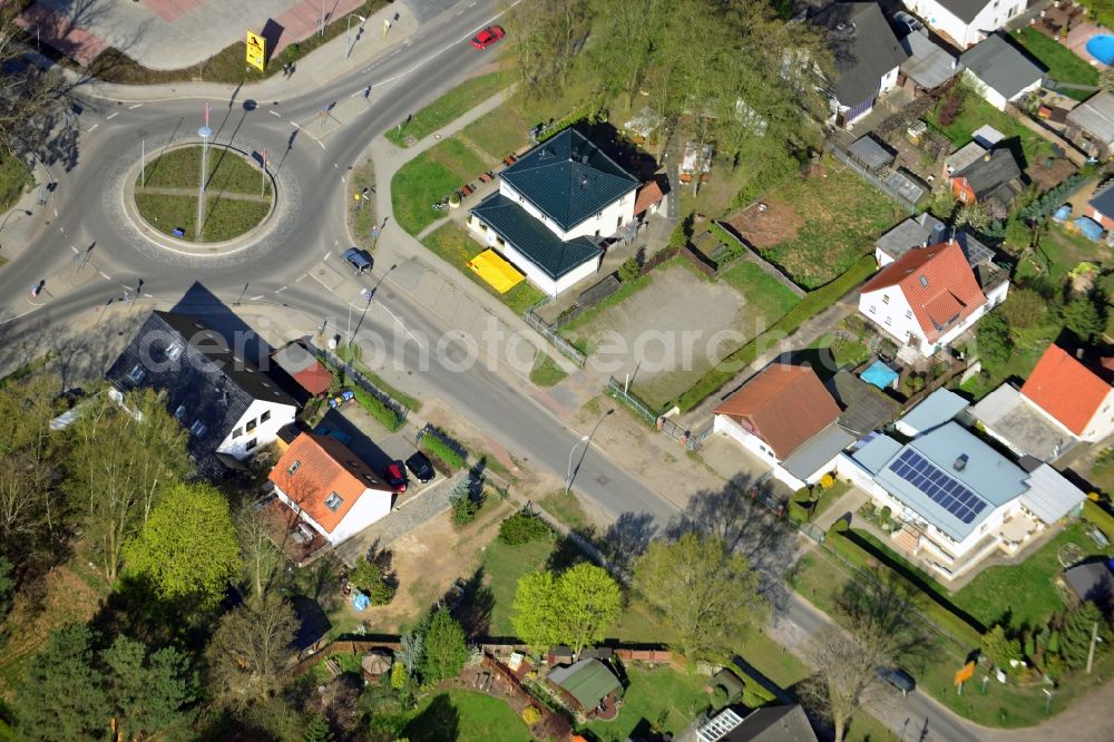 Aerial photograph Falkensee - Site of the roundabout - ring on Havelländer street in Falkensee in Brandenburg