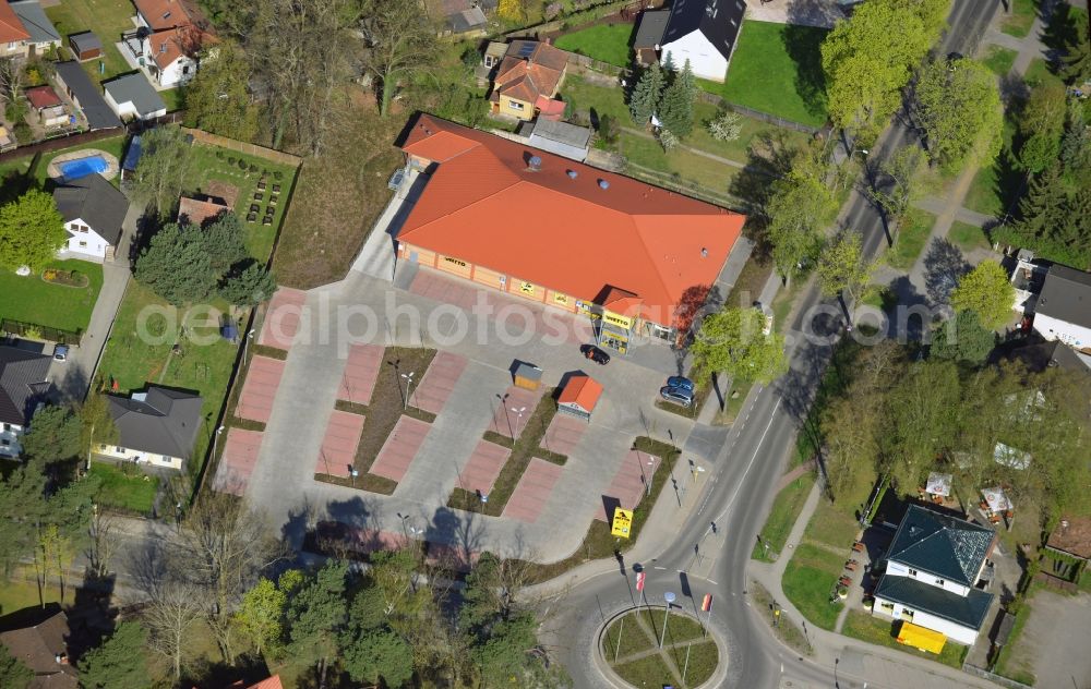 Aerial photograph Falkensee - Site of the roundabout - ring on Havelländer street in Falkensee in Brandenburg