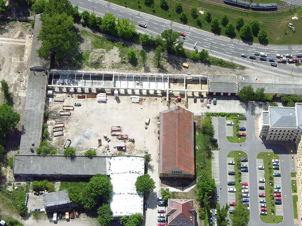 Aerial image Potsdam / BRB - Blick auf das Gelände an der Humboldtbrücke in Potsdam .