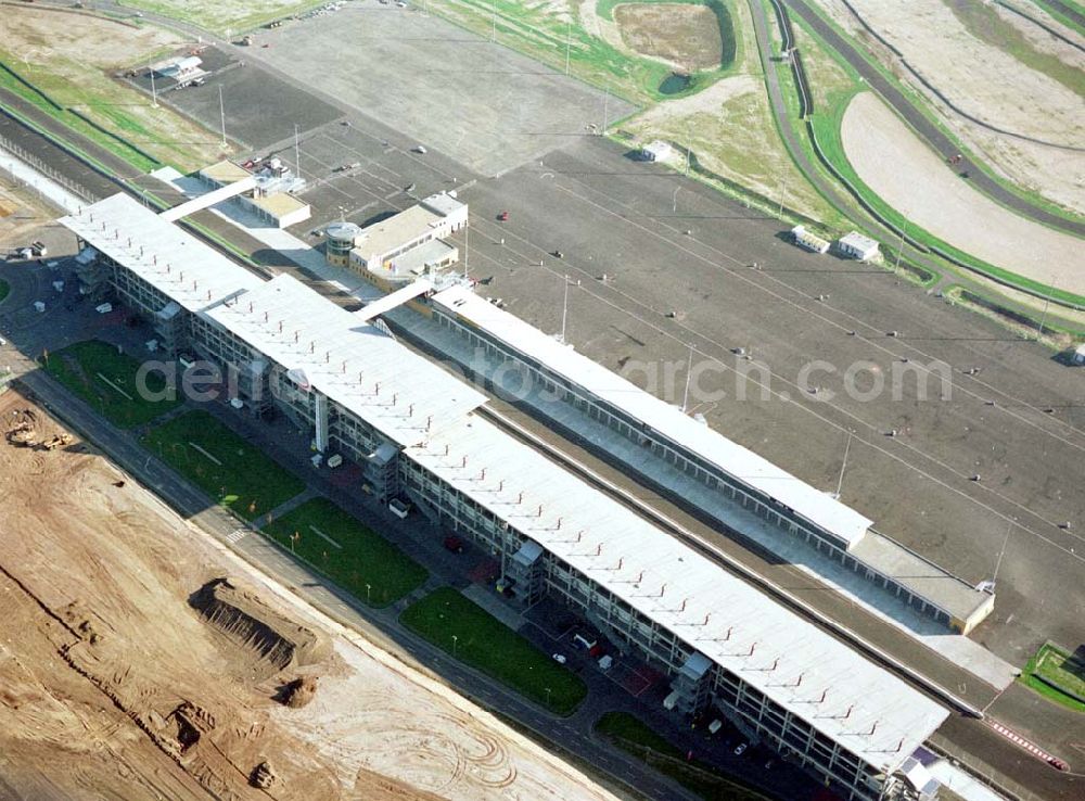 Klettwitz from the bird's eye view: Gelände des Lausitzringes (Euro - Speedway) bei Klettwitz in Brandenburg.