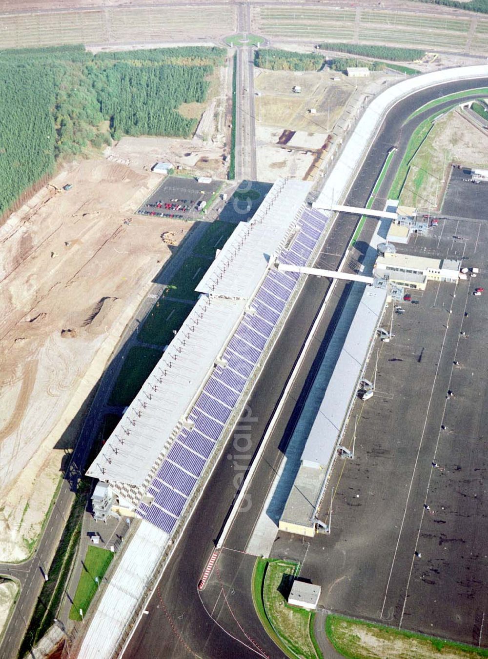 Aerial photograph Klettwitz - Gelände des Lausitzringes (Euro - Speedway) bei Klettwitz in Brandenburg.