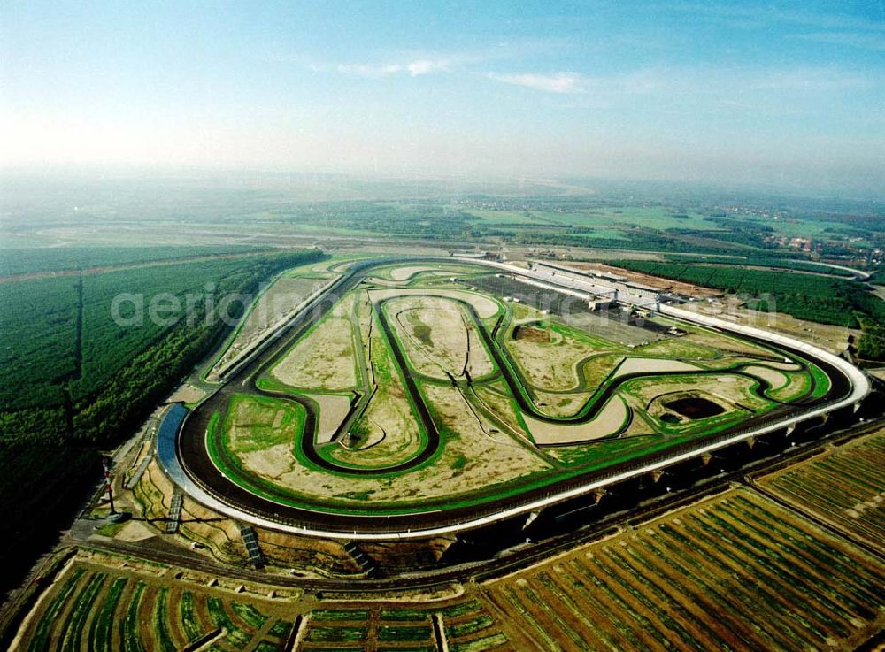 Klettwitz from the bird's eye view: Gelände des Lausitzringes (Euro - Speedway) bei Klettwitz in Brandenburg.