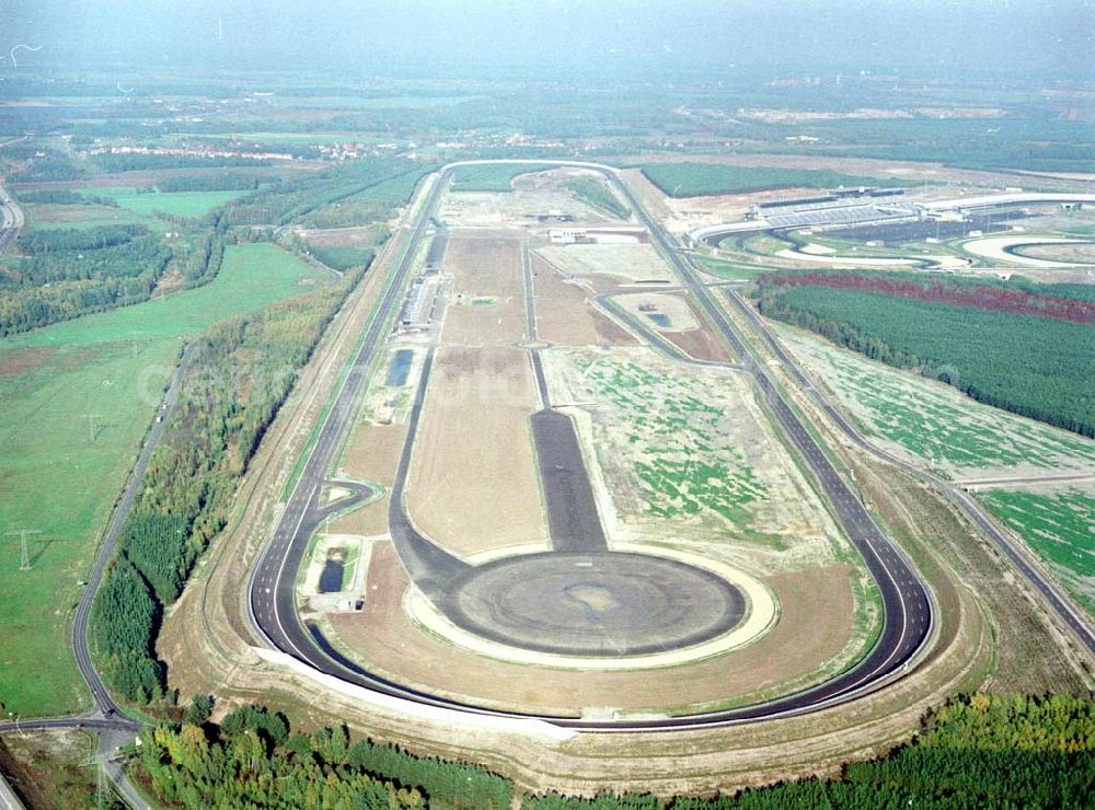 Aerial image Klettwitz - Gelände des Lausitzringes (Euro - Speedway) bei Klettwitz in Brandenburg.