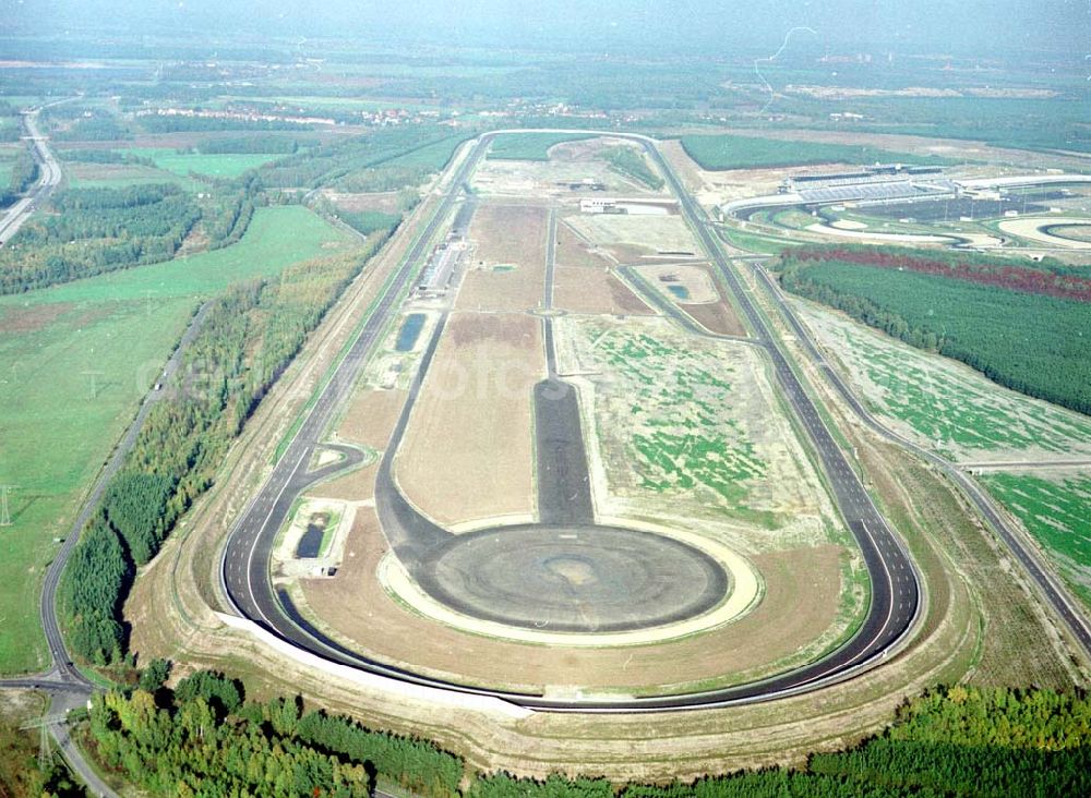 Aerial photograph Klettwitz - Gelände des Lausitzringes (Euro - Speedway) bei Klettwitz in Brandenburg.