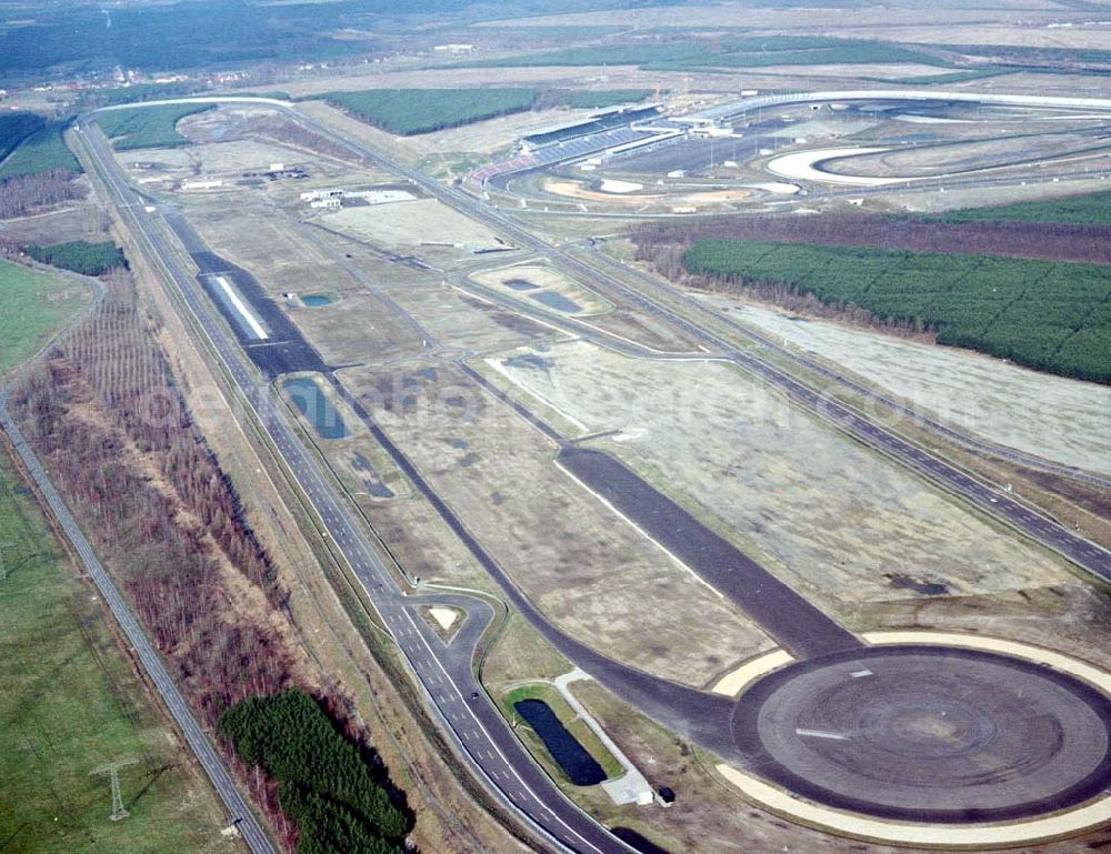 Aerial photograph Klettwitz / BRB - Gelände des Lausitzringes (Euro - Speedway) bei Klettwitz in Brandenburg.