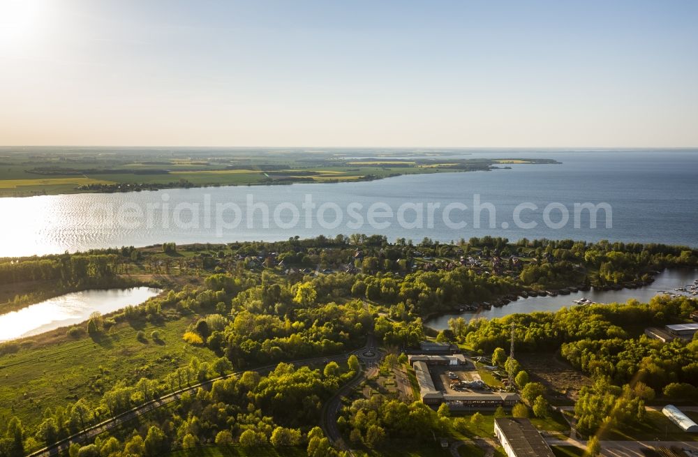 Rechlin from above - Grounds of the Aviation Technical Museum at Claassee in Rechlin north in the state of Mecklenburg-Western Pomerania