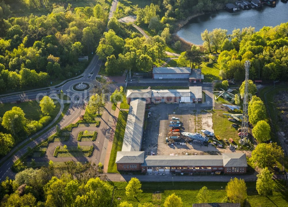 Rechlin from the bird's eye view: Grounds of the Aviation Technical Museum at Claassee in Rechlin north in the state of Mecklenburg-Western Pomerania