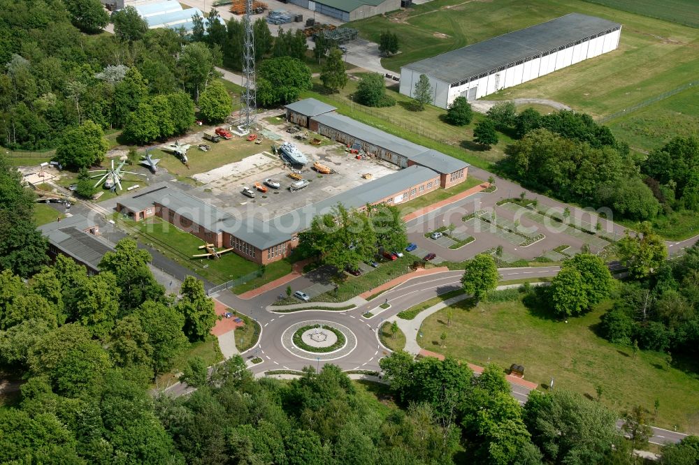 Aerial image Rechlin - Grounds of the Aviation Technical Museum at Claassee in Rechlin north in the state of Mecklenburg-Western Pomerania