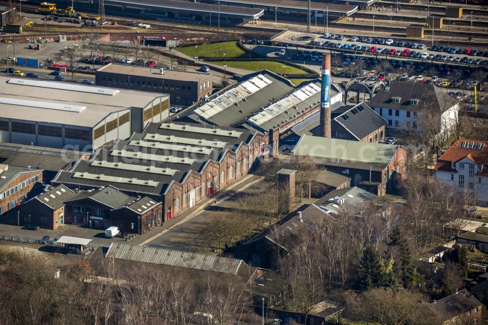 Aerial image Oberhausen - Site of the LVR Industrial Museum in Oberhausen in North Rhine-Westphalia