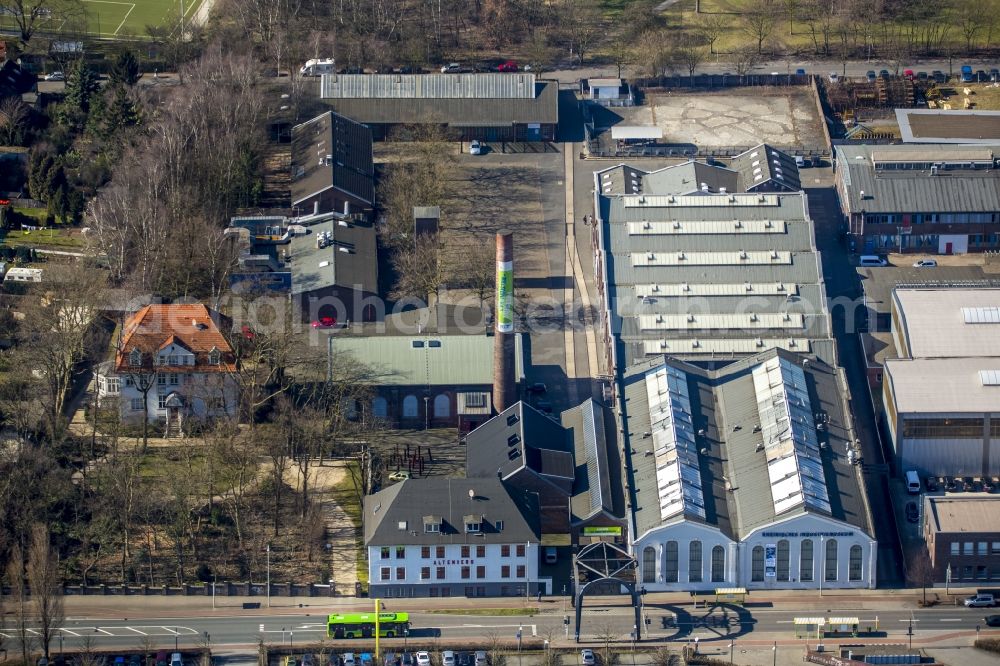 Aerial photograph Oberhausen - Site of the LVR Industrial Museum in Oberhausen in North Rhine-Westphalia