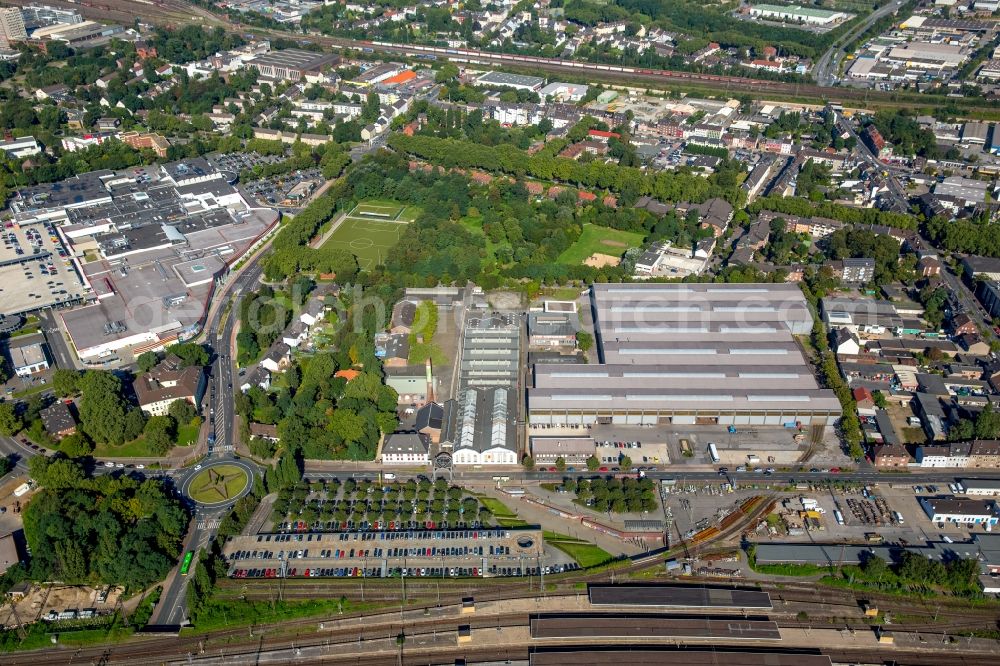 Oberhausen from above - Site of the LVR Industrial Museum in Oberhausen in North Rhine-Westphalia