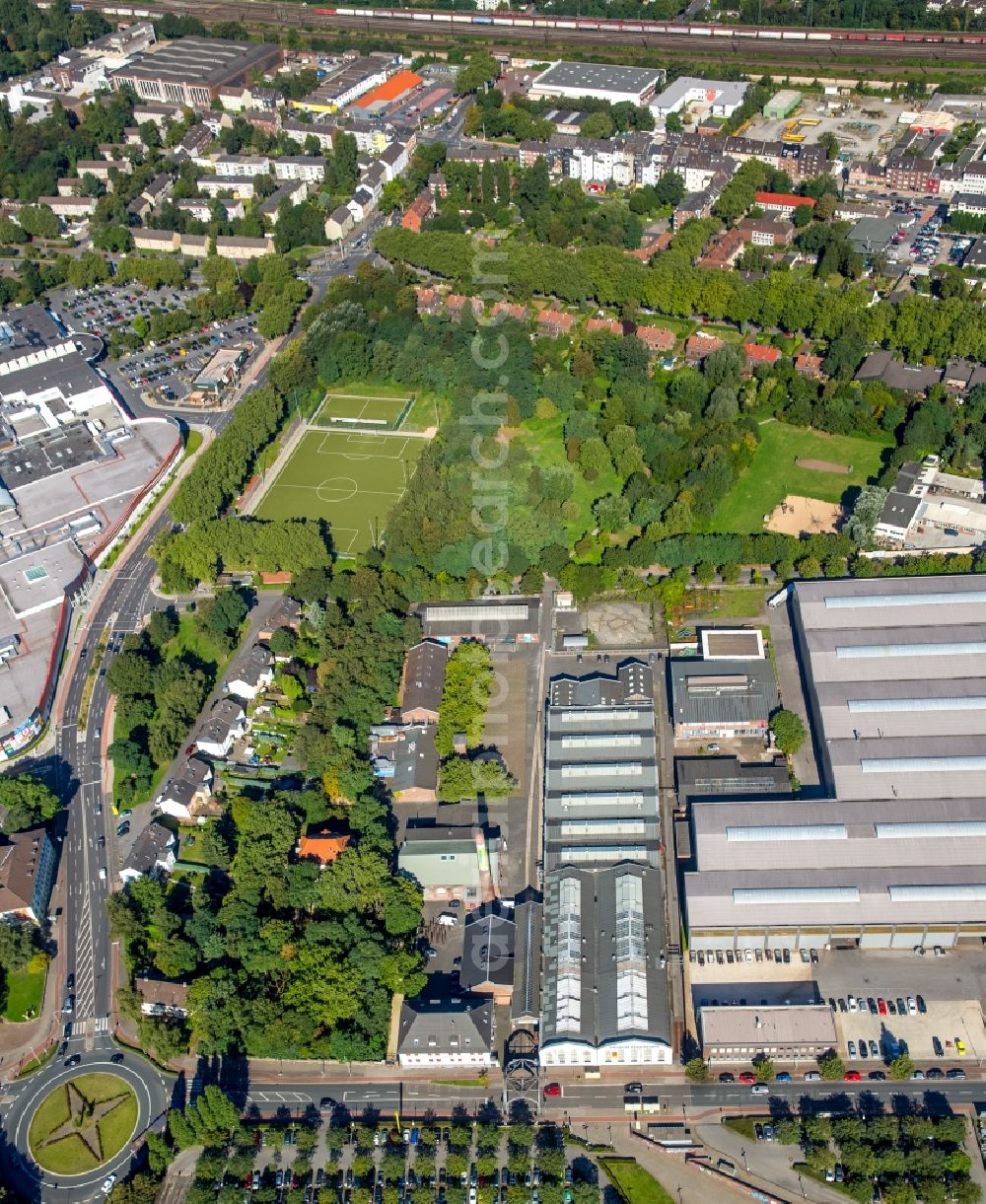 Aerial photograph Oberhausen - Site of the LVR Industrial Museum in Oberhausen in North Rhine-Westphalia