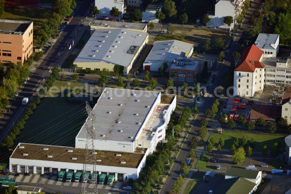 Aerial image Berlin Köpenick - Area of the E. Michaelis & Co. KG at Tabbertstrasse in the district Koepenick in Berlin