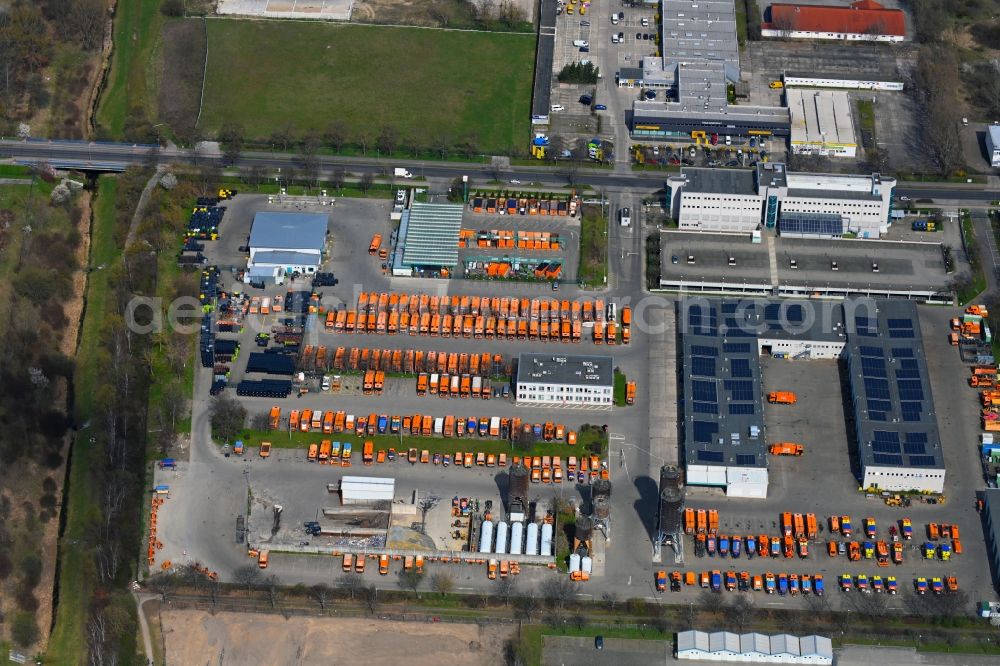 Aerial photograph Berlin - Site waste and recycling sorting BSR Recyclinghof Nordring in the district Marzahn in Berlin, Germany