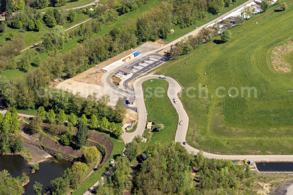 Aerial photograph Ringsheim - Site waste and recycling sorting ZAK Kahlenberg in Ringsheim in the state Baden-Wurttemberg, Germany