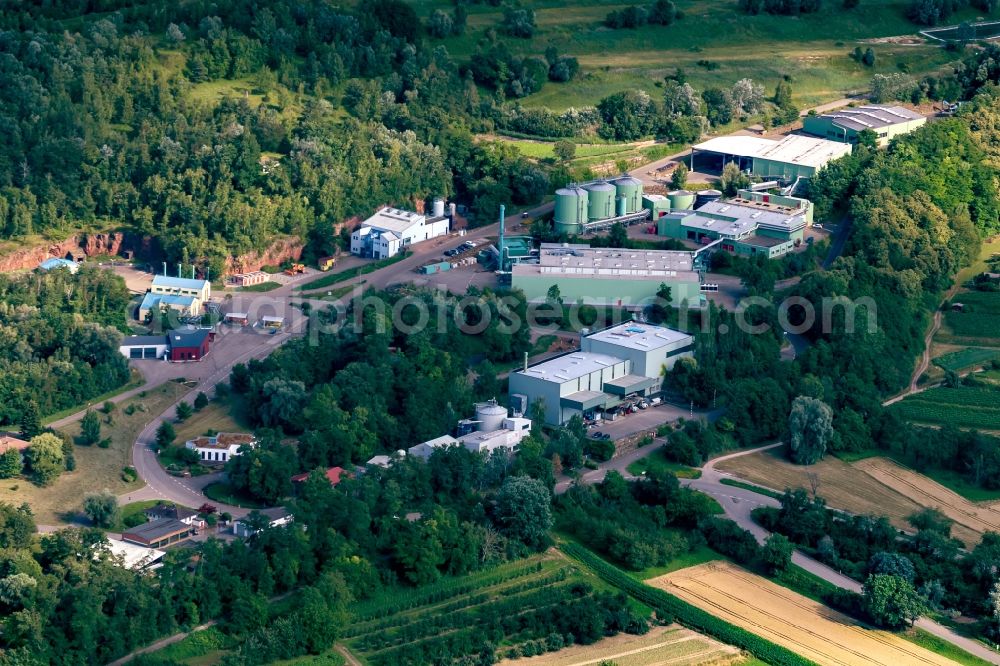 Aerial image Ringsheim - Site waste and recycling sorting ZAK in Ringsheim in the state Baden-Wurttemberg, Germany