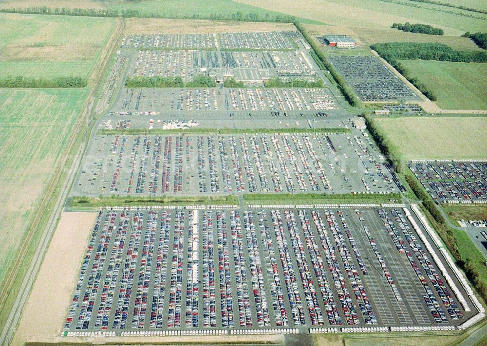 Aerial photograph Etzin / BRB - Gelände der MOSOLF - Autoservice GmbH in Etzin bei Nauen / BRB