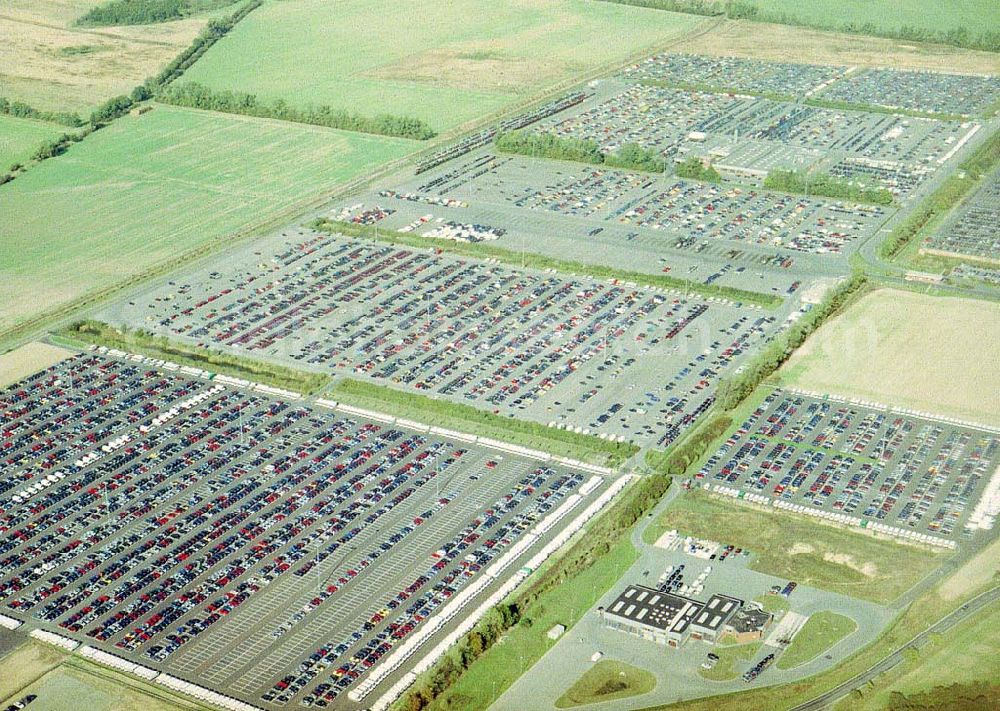 Etzin / BRB from above - Gelände der MOSOLF - Autoservice GmbH in Etzin bei Nauen / BRB