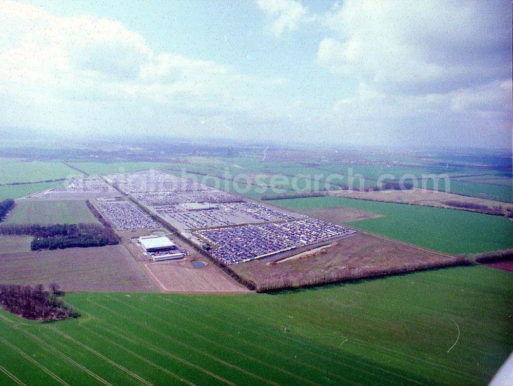 Aerial photograph Etzin / BRB - Gelände der MOSOLF - Autoservice GmbH in Etzin bei Nauen / BRB