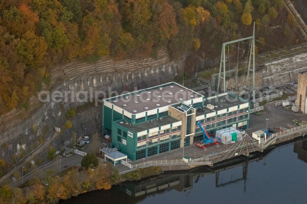 Herdecke from the bird's eye view: Site of the power plant in Herdecke in the state North Rhine-Westphalia